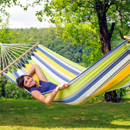 Amazonas Tonga Kolibri Single Premium Spreader Bar Cotton Garden Hammock Only - thumbnail 3