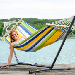 Amazonas Tonga Kolibri Single Premium Spreader Bar Cotton Garden Hammock Only - thumbnail 4