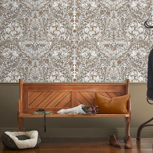 William Morris African Marigold Neutral Mural - image 1