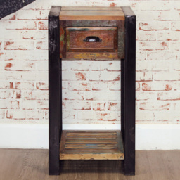 Baumhaus Urban Chic Single Drawer Single Shelf Lamp Table