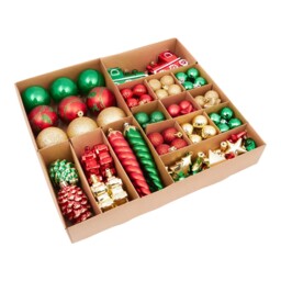 Sleigh Bells Ring Multicolour Bauble 110 Pack - thumbnail 2