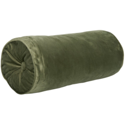 Green Soft Velvet Bolster Cushion