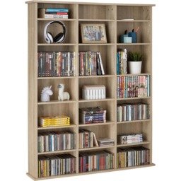 tectake Stevie Oak Sonoma 21 Height Adjustable Shelves Storage Unit - thumbnail 3