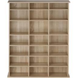 tectake Stevie Oak Sonoma 21 Height Adjustable Shelves Storage Unit - thumbnail 4