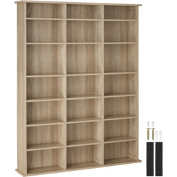 tectake Stevie Oak Sonoma 21 Height Adjustable Shelves Storage Unit - thumbnail 2