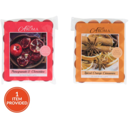 Single True Aroma Pomegranate or Orange Tealights Scented Candle 20 Pack in Assorted Styles