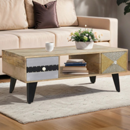 Brooklyn Monaco 2 Drawer Single Shelf Coffee Table
