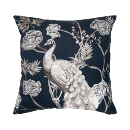 Majestic Peacock Cushion Navy