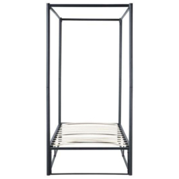 Farringdon Single Black Metal 4 Poster Bed Frame - thumbnail 4