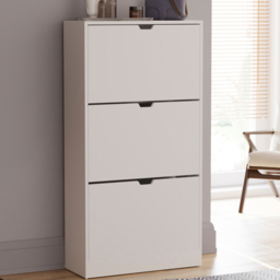 VIDA DESIGNS 3 Drawer White Shoe Cabinet