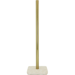 Neutral Stone Effect Toilet Roll Holder Beige