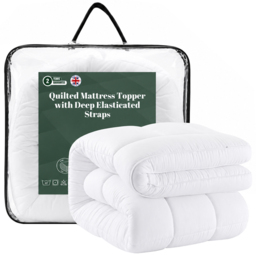 MHG Living Super King Size Hollowfibre Mattress Topper
