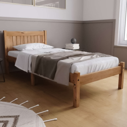 Rio Brown Single Bed Frame - thumbnail 1