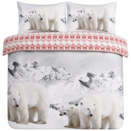 Smart Living Double Polar Bear Flannelette Duvet Set - thumbnail 2
