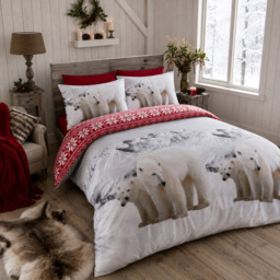 Smart Living Double Polar Bear Flannelette Duvet Set - thumbnail 3