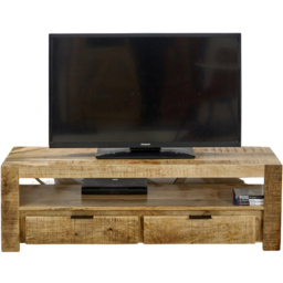 Brooklyn Surrey 2 Drawer Single Shelf Solid Wood TV Unit - thumbnail 2