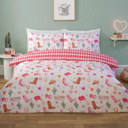 Wild West Duvet Set Blush Double - thumbnail 2