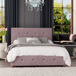 Laurence Llewelyn-Bowen Hesper Super King Size Blush Plush Velvet Ottoman Bed