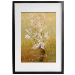 Laura Ashley Blossom in Vase Black Frame Wall Art 50 x 70cm