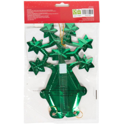 Sleigh Bells Ring Red and Green Star Decoration - thumbnail 4
