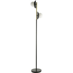 Callisto 2 Light Floor Lamp - Black and Gold