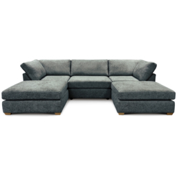 Carina Enzo 5 Seater Navy U-Shape Sofa - thumbnail 2