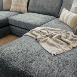 Carina Enzo 5 Seater Navy U-Shape Sofa - thumbnail 4