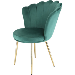 Mini Flora Green Velvet Dining Chair Set of 2 - thumbnail 2
