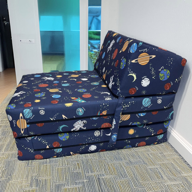 Kaikoo Single Space Print Foldable Chair Bed - image 1