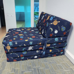 Kaikoo Single Space Print Foldable Chair Bed - thumbnail 1