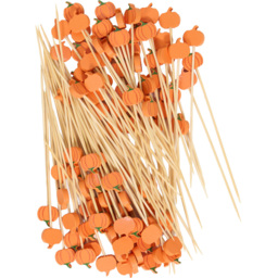 Pack of 100 Ghost or Pumpkin Bamboo Skewers - thumbnail 4