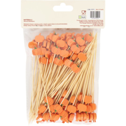 Pack of 100 Ghost or Pumpkin Bamboo Skewers - thumbnail 3