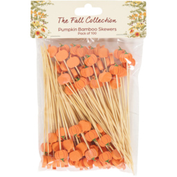 Pack of 100 Ghost or Pumpkin Bamboo Skewers - thumbnail 2