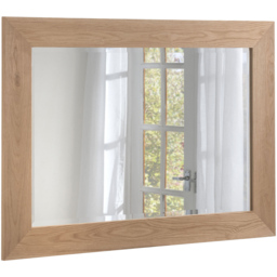Yearn Bevelled Oak Effect Framed Wall Mirror 93 x 119cm