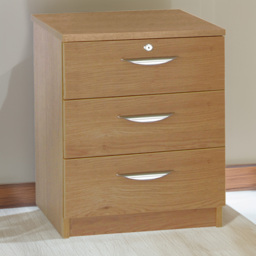 R White Cabinets Brown 3 Drawer Storage Chest - thumbnail 1