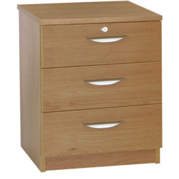 R White Cabinets Brown 3 Drawer Storage Chest - thumbnail 2