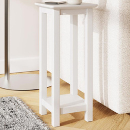 FWStyle Palma White Ready Assembled Side Lamp Table