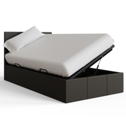 GFW Single Grey Side Lift Ottoman Bed - thumbnail 4
