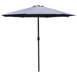 Direct Wicker Crank Handle Grey Straight Parasol 2.94m - thumbnail 1