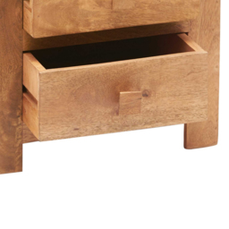 Brooklyn Napoli Toko 3 Drawer Light Mango Bedside Table - thumbnail 3