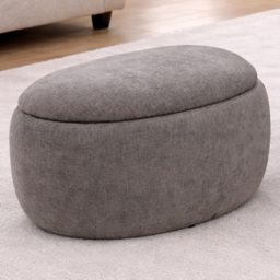 Fort Greene Stone Storage Ottoman 65cm