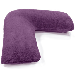 Velosso Purple Teddy Fleece V Shape Pillow