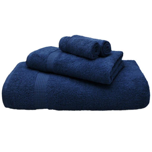 Mayfair Egyptian Cotton Navy Bath Sheet Set of 2 - image 1