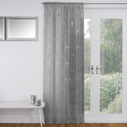 Silver Birch Panel Voile Curtain 140 x 229cm