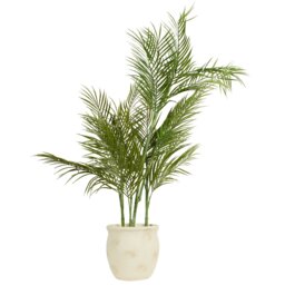 Green Palm Artificial Plant in Cement Pot 100cm - thumbnail 2