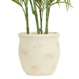 Green Palm Artificial Plant in Cement Pot 100cm - thumbnail 3