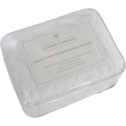 The Lyndon Company Double Cotton Quilted Mattress Protector