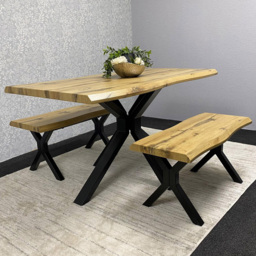 Kosy Koala 4 Seater Wooden Dining Table Set with Benches