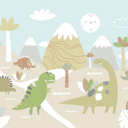 Origin Murals Dinosaur Land Multicolour Wall Mural - thumbnail 2