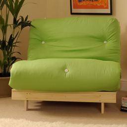 Brooklyn Single Sleeper Lime Futon Base and Mattress - thumbnail 1